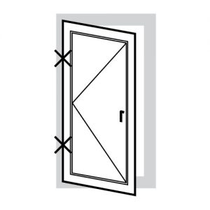 White UPVC Window - Style 10 - 590mm x 1040mm