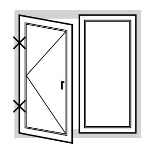 White UPVC Window - Style 20 - 1190mm x 1190mm