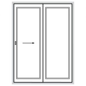 White UPVC Patio – Patiomaster 201 - 1790mm x 2090mm