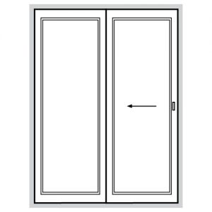 White UPVC Patio - Patiomaster 202 - 1790mm x 2090mm