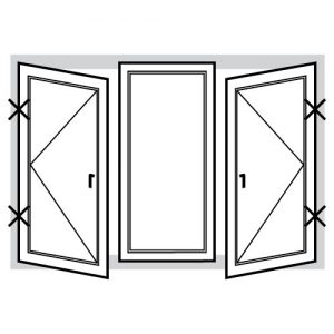 White UPVC Window- Style 41 - 1790mm x 1190mm