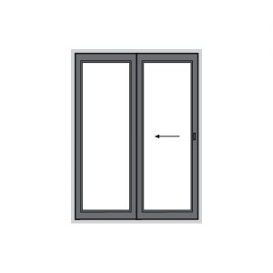 Anthracite Grey on White UPVC Patio - Patiomaster 202 - 1790mm x 2090mm
