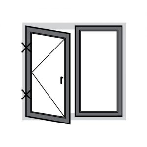 Anthracite Grey UPVC Window - Style 20 - 1190mm x 1040mm