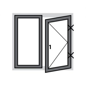 Anthracite Grey UPVC Window - Style 19 - 1190mm x 1040mm